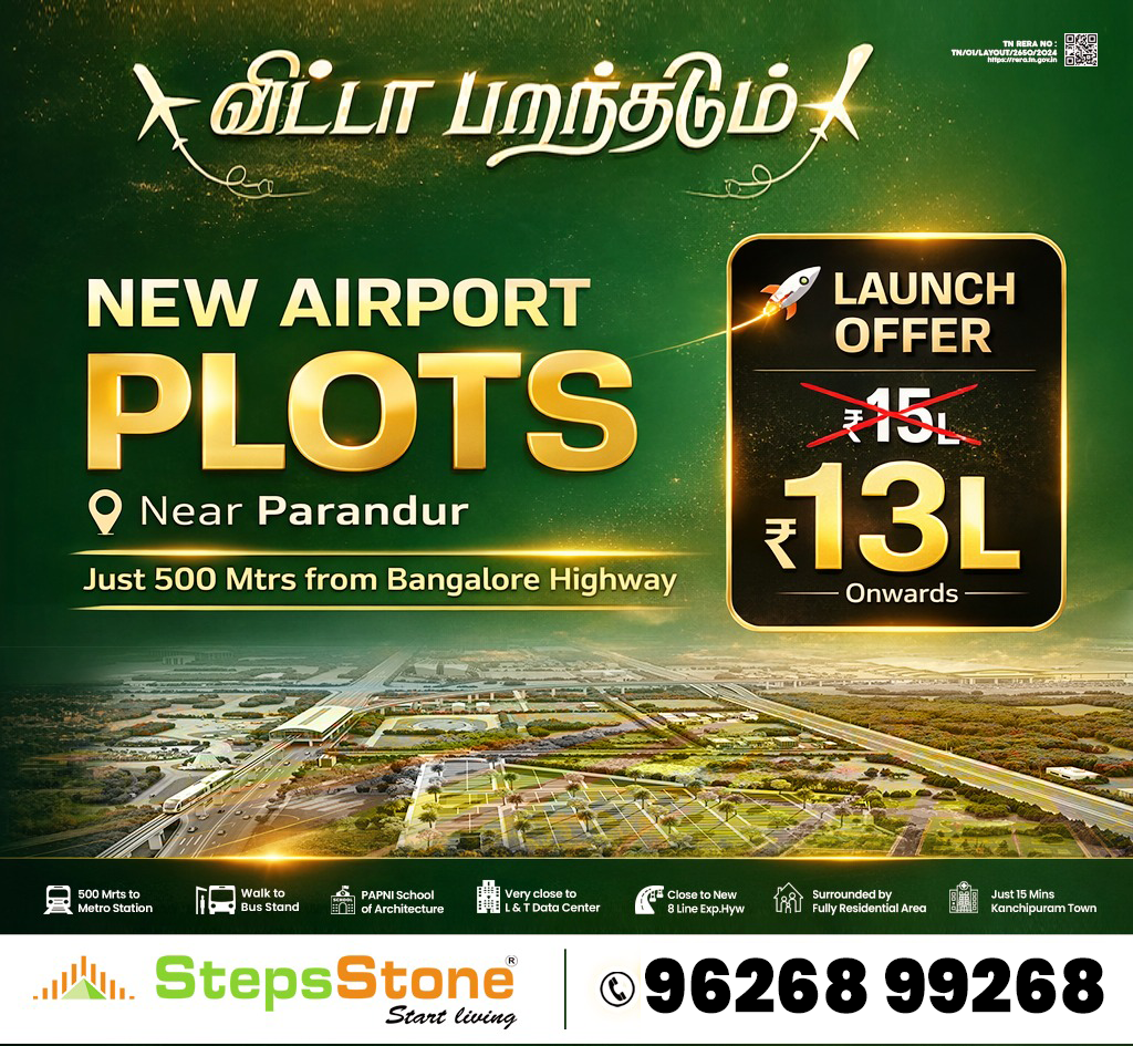 Plots For Sale in Parandur